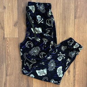Hocus Pocus Disney Joggers Style Fuzzy Pajama Pants - Small